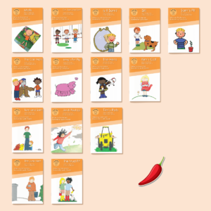 All book covers for the Main Collection Initial Code Units 1-7.