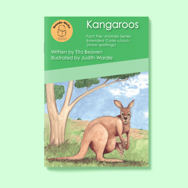 Book cover for 'Kangaroos' Fact File: Animal Series Extended Code m/oo/n (more spellings)