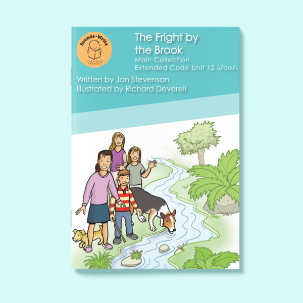 Book cover for 'The Fright by the Brook' Main Collection Extended Code Unit 12 b/oo/k.