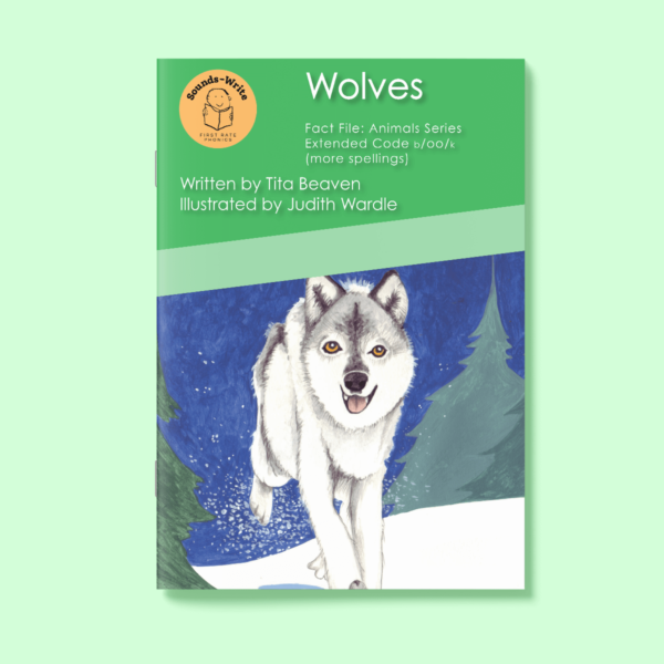 Book cover for 'Wolves' Fact File: Animal Series Extended Code b/oo/k (more spellings)