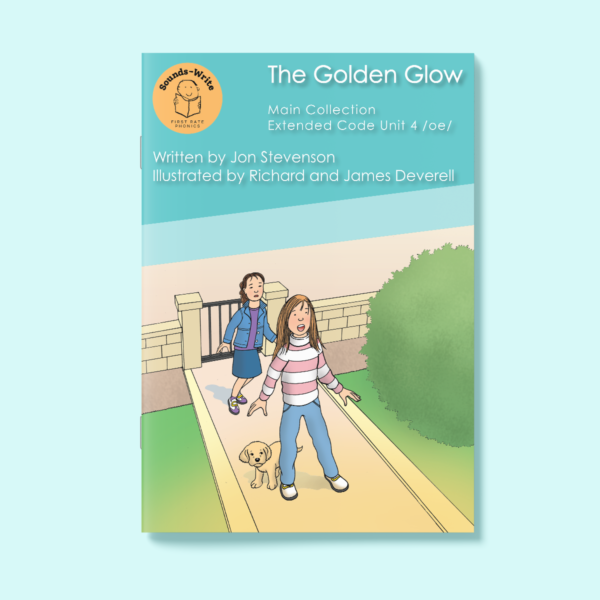 Book cover for 'The Golden Glow' Main Collection Extended Code Unit 4 /oe/.