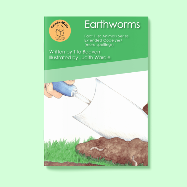Book cover for 'Earthworms' Fact File: Animal Series Extended Code /er/ (more spellings)