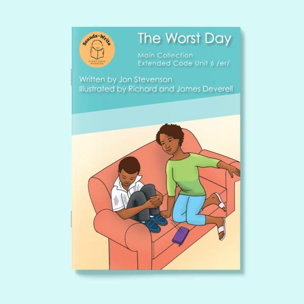 Book cover for 'The Worst Day' Main Collection Extended Code Unit 6 /er/.