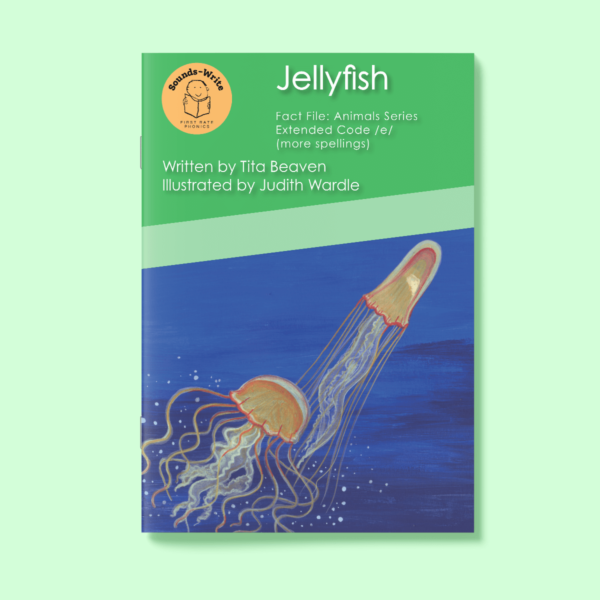 Book cover for 'Jellyfish' Fact File: Animal Series Extended Code /e/ (more spellings)