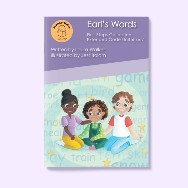 Book cover for 'Earl's Words' First Steps Collection Extended Code Unit 6 /er/.