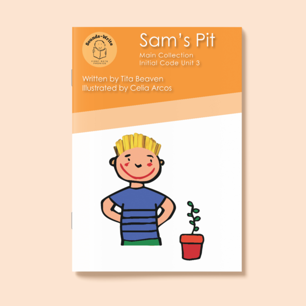 Book cover for 'Sam's Pit' Main Collection Initial Code Unit 3.