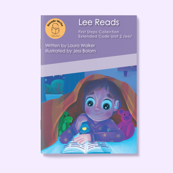 Book cover for 'Lee Reads' First Steps Collection Extended Code Unit 2 /ee/.